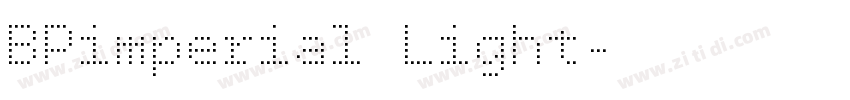 BPimperial Light字体转换